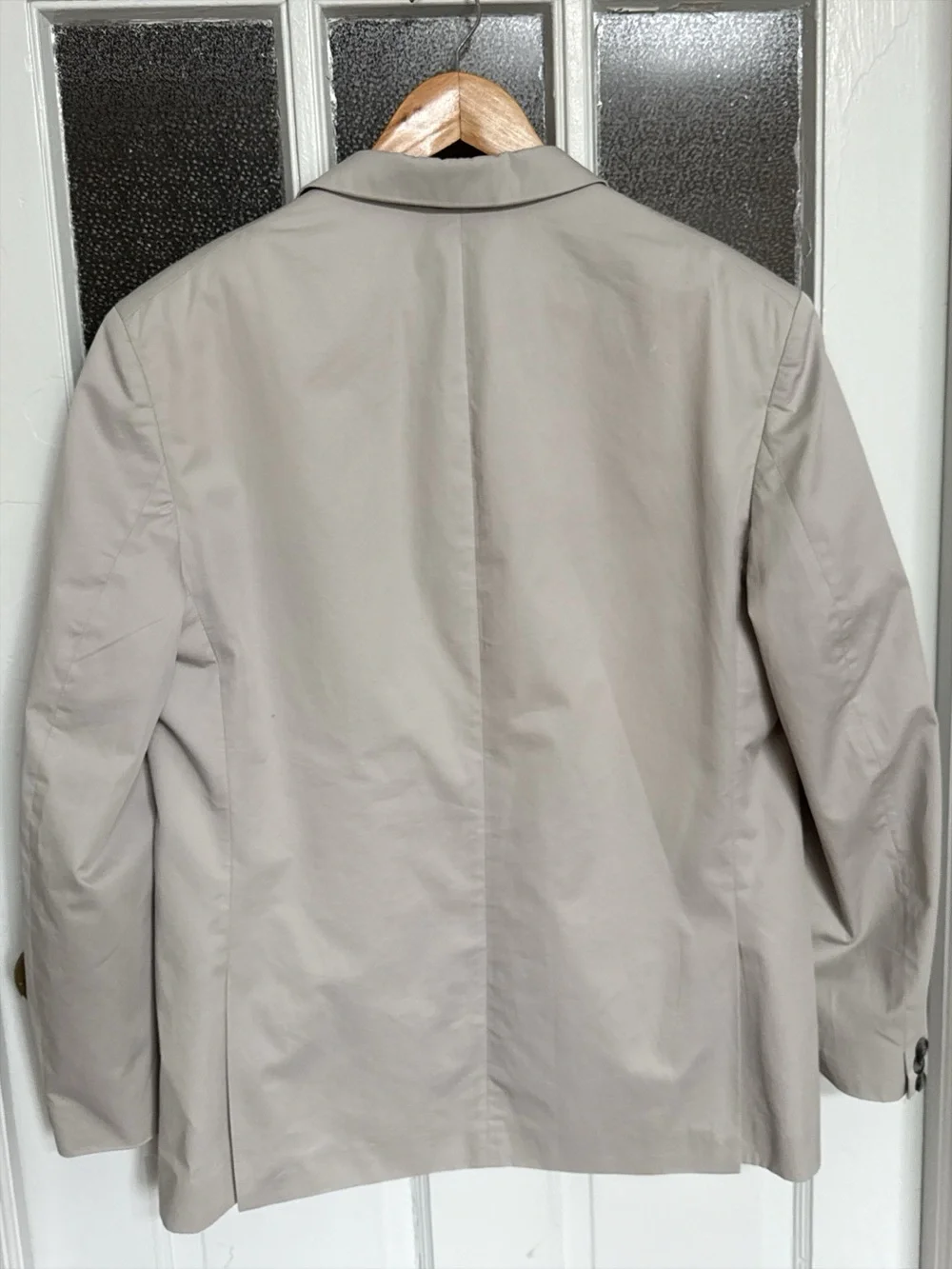 Saks Fifth Avenue 611 Men’s 42 Beige Cotton Blazer Sport Coat Made Turkey